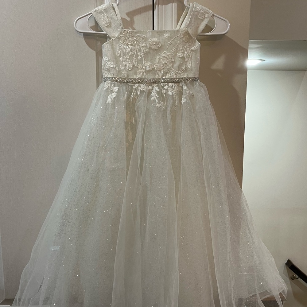 Like new Sparkle Organza Flower Girl Dress